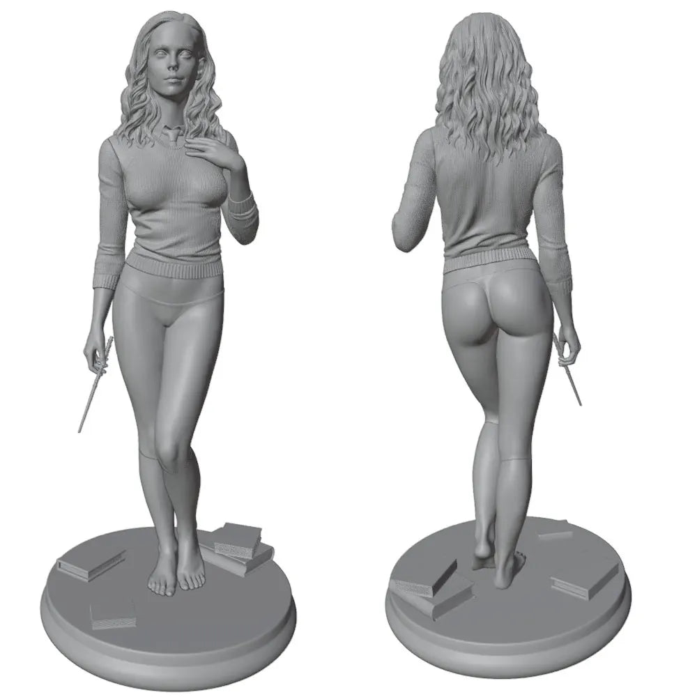 75mm Pinup Female Warrior, Resin Model Figure Kit, Unassembled and Unpainted