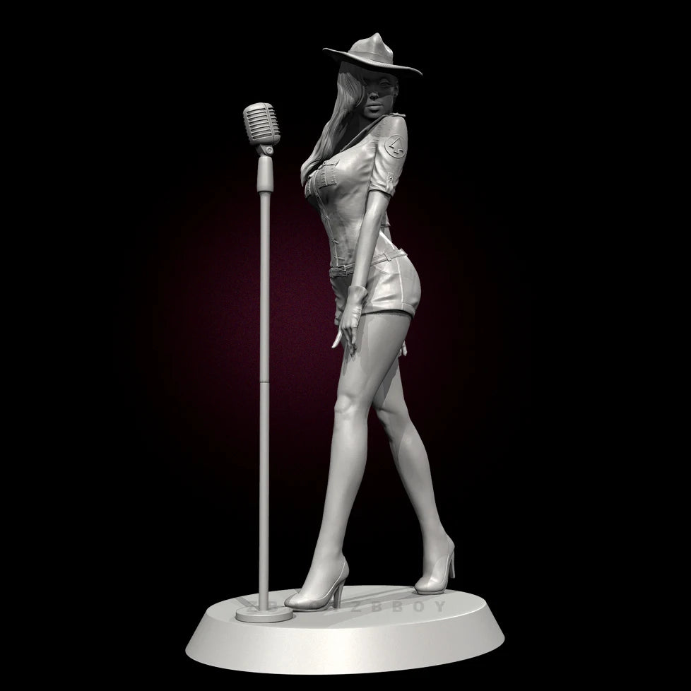 38mm Cabaret Performer Pinup, Resin Model Figure Kit, Unassembled and Unpainted