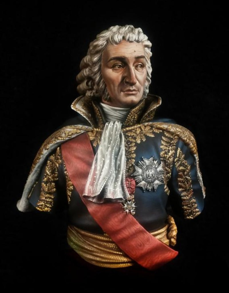 1/10 Napoleonic French Marshal Augereau, Resin Model Bust Kit, Unassembled and Unpainted