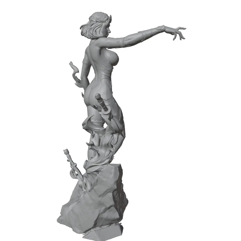 1/24 Fantasy Pin-up, Resin Model Figure Kit, Unassembled and Unpainted