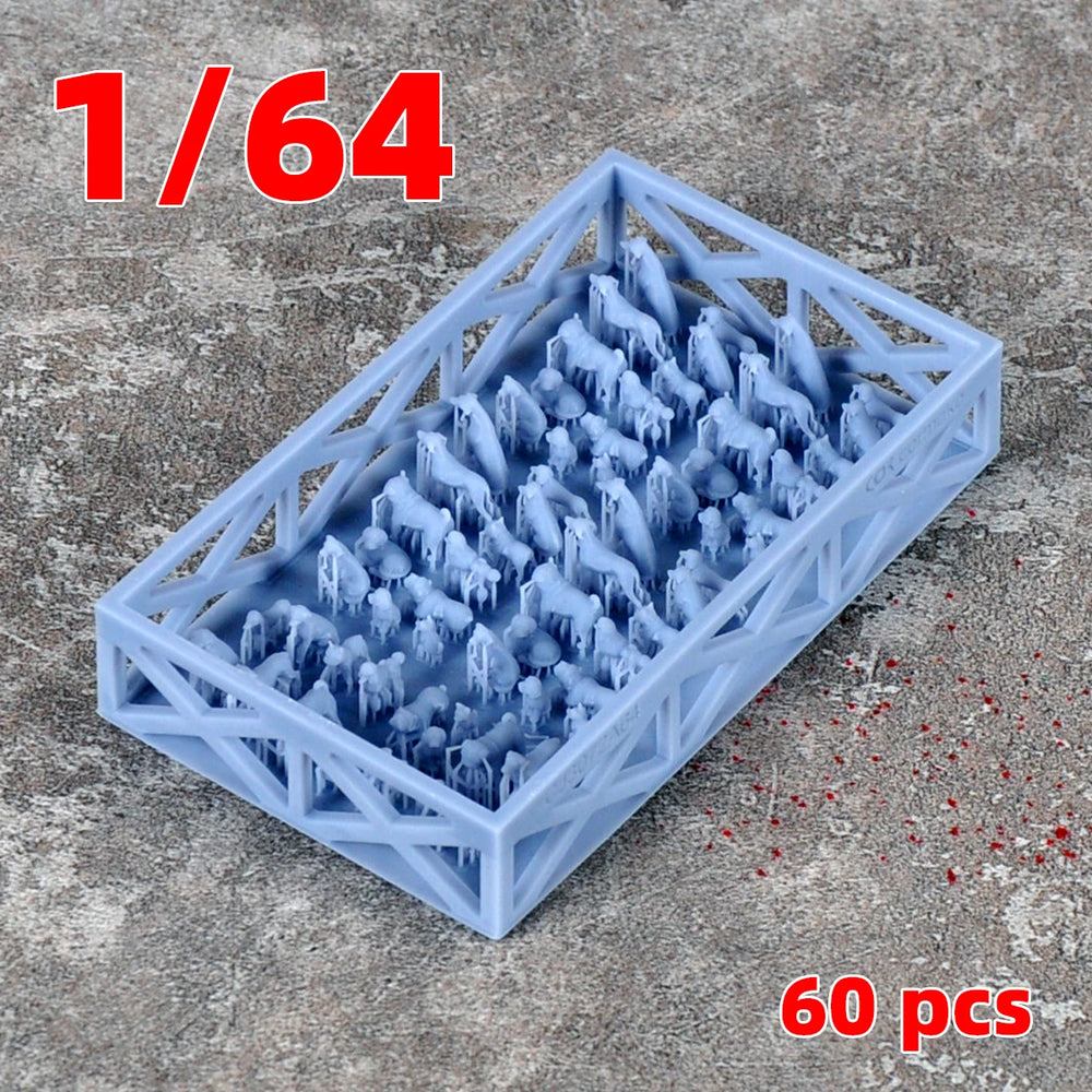 1/35 Animals, 20 Figures, Resin Model Creature Kit, Wildlife Theme, Unassembled and Unpainted