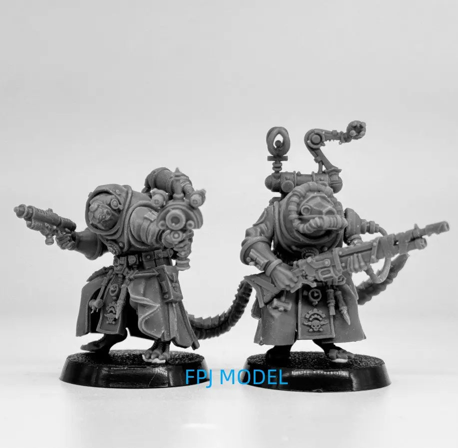 28mm Grimdark Horned Demons, 10 Figures, Resin Model Figure Kit, Fantasy Theme, Unassembled and Unpainted