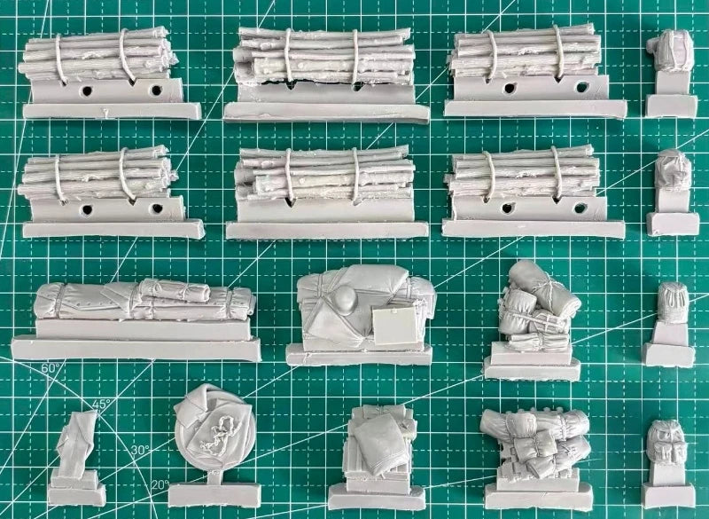 1/35 WWII German Tiger I with Crew, Resin Model Vehicle Kit, Unassembled and Unpainted