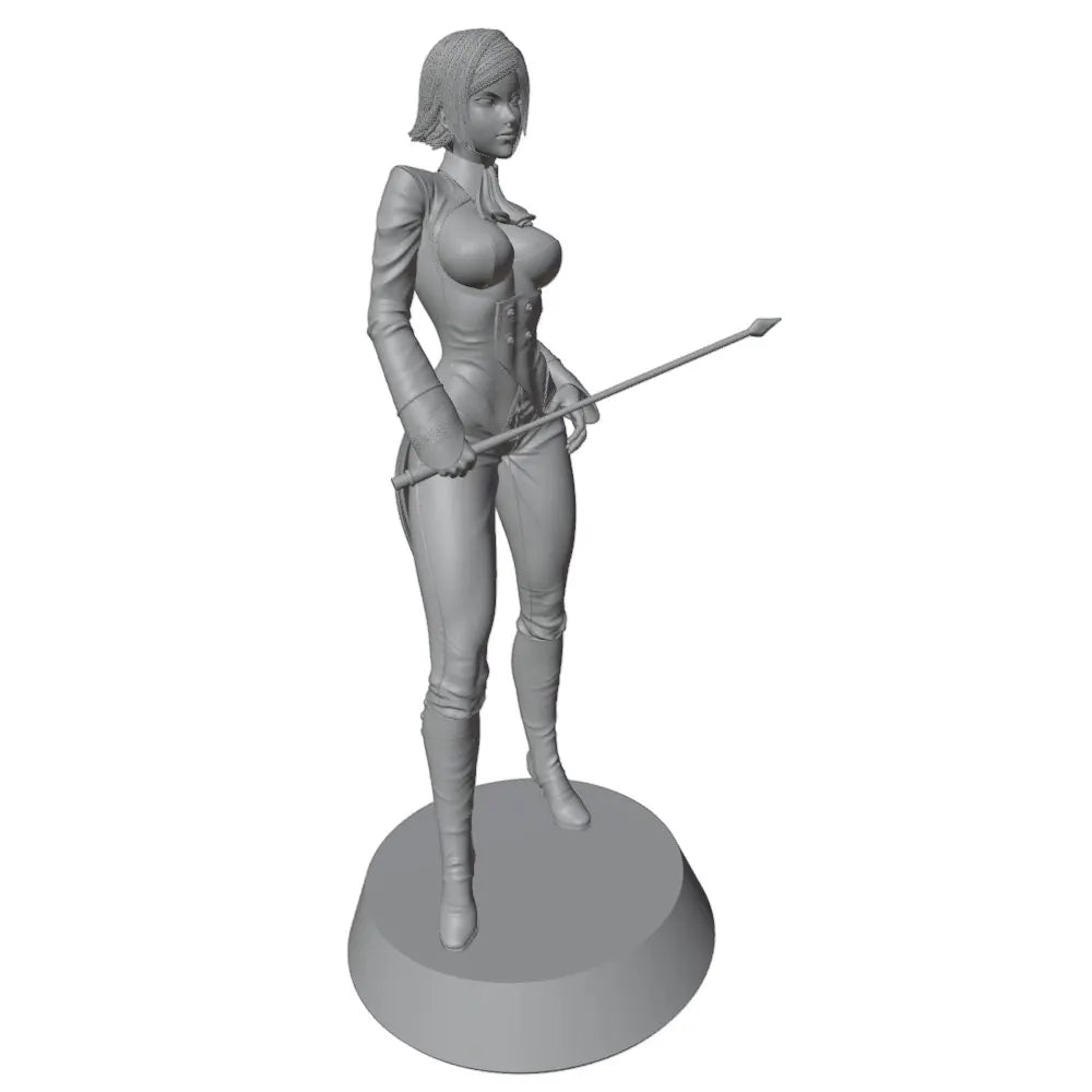 1/24 Female Warrior Pin-up, Resin Model Figure Kit, Unassembled and Unpainted