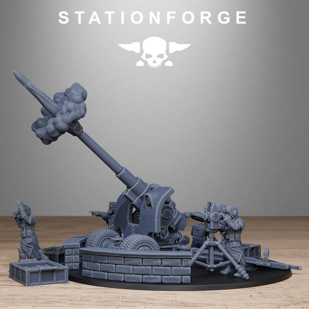28mm Artillery Crew, 10 Figures, Resin Model Figure Kit, Sci-Fi Theme, Unassembled and Unpainted