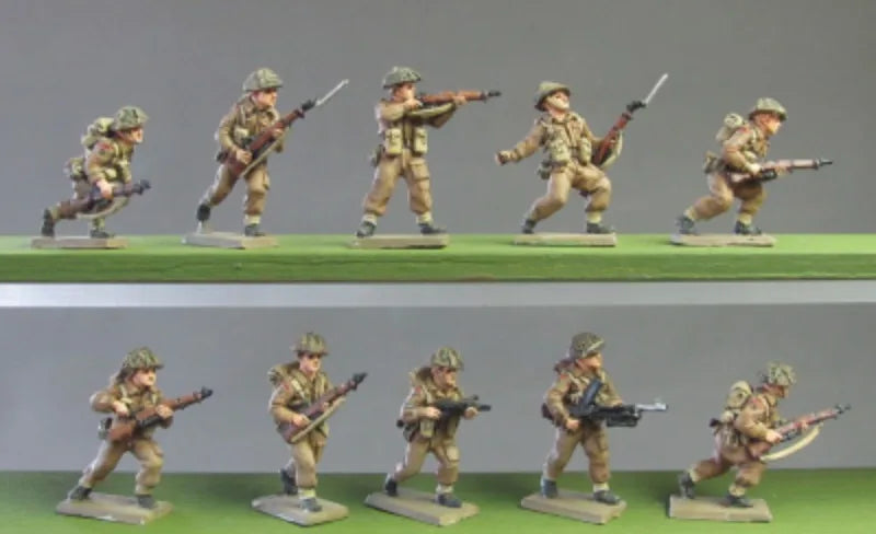 1/72 WWII British Infantry Section, 10 Figures, Resin Model Figure Kit, Unassembled and Unpainted