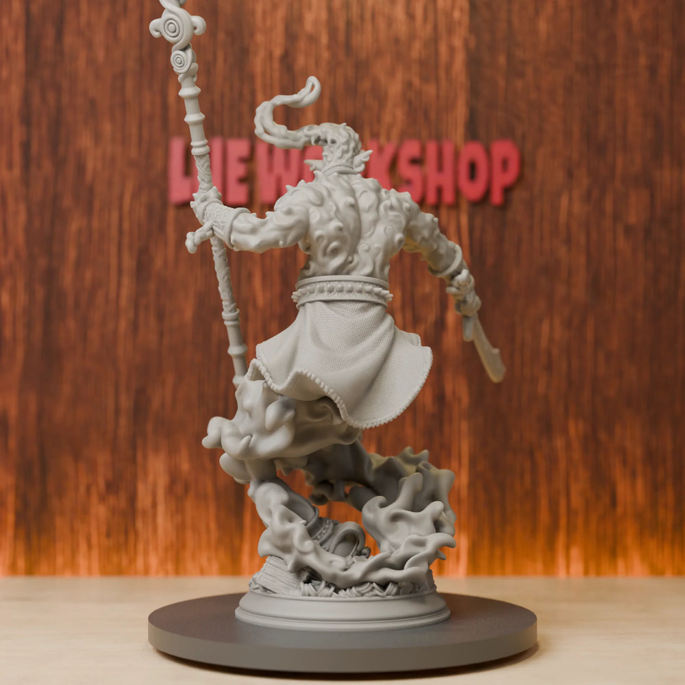 75mm Unleashed Djinni, Resin Model Figure Kit, Fantasy Theme, Unassembled and Unpainted