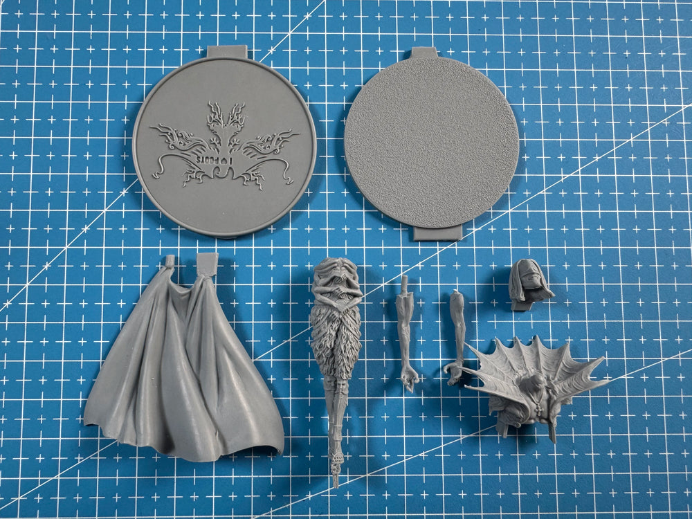 70mm Winged Leader, Resin Model Figure Kit, Sci-Fi Theme, Unassembled and Unpainted