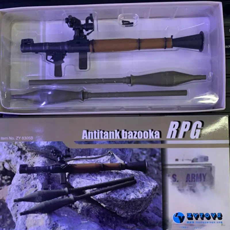 1/6 Cold War RPG-7 Anti-Tank Launcher, Resin Model Accessory Kit, Unpainted