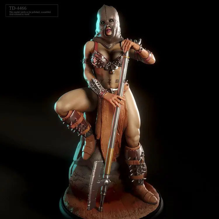 75mm Female Executioner, Resin Model Figure Kit, Fantasy Theme, Unassembled and Unpainted