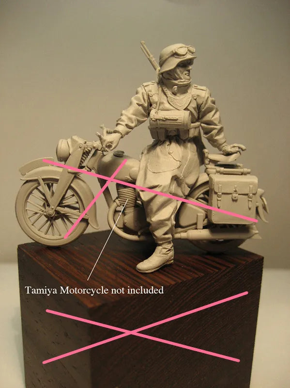 1/35 WWII German Soldier Hands on Hips, Resin Model Figure Kit, Unassembled and Unpainted