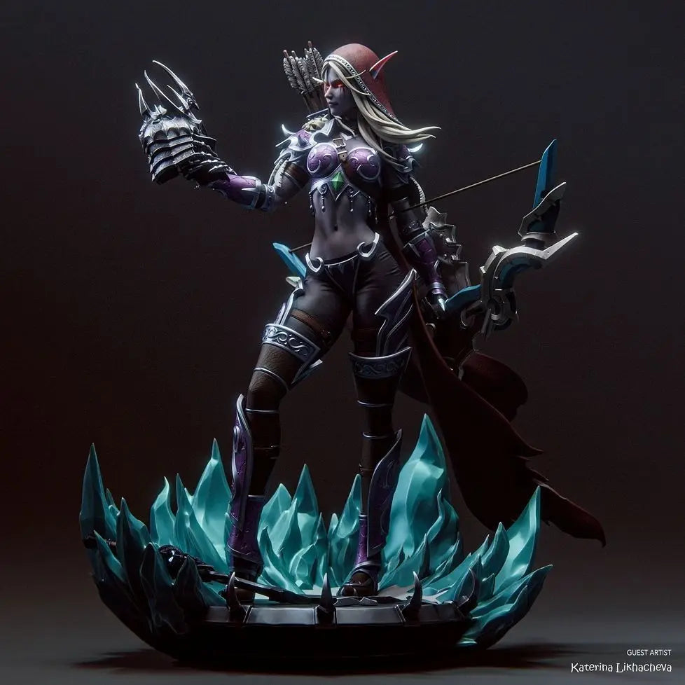 95mm Night Elf Warrior, Resin Model Figure Kit, Fantasy Theme, Unassembled and Unpainted