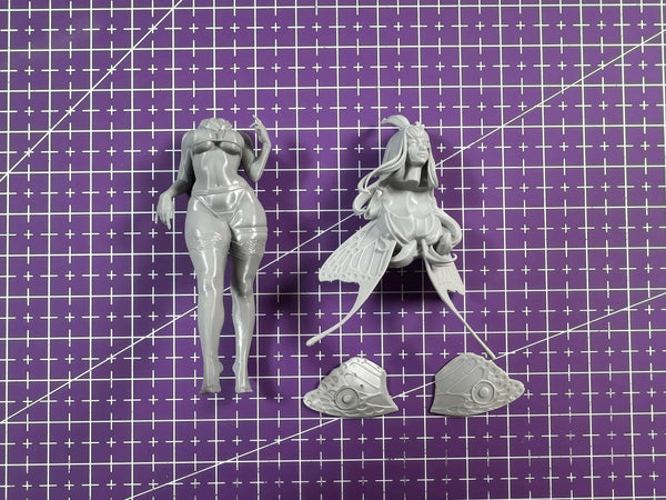75mm Flower Fox, 3 Figures, Resin Model Figure Kit, Anime Theme, Unassembled and Unpainted
