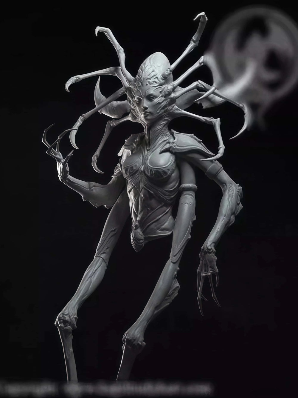 1/10 Cosmic Horror Spider Creature, Resin Model Figure Kit, Fantasy Theme, Unassembled and Unpainted