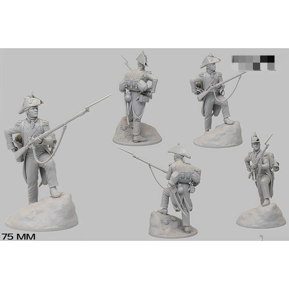 75mm Napoleonic French Grenadier, Resin Model Figure Kit, Unassembled and Unpainted