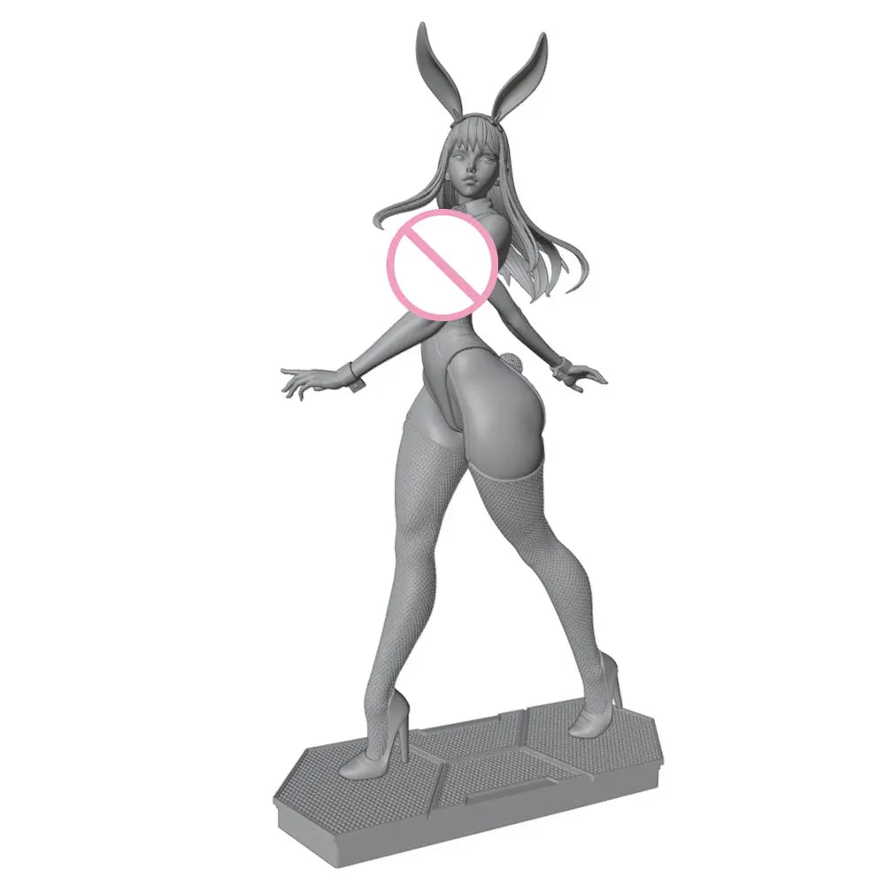 1/24 Demon Succubus with Curved Horns, Resin Model Figure Kit, Unassembled and Unpainted