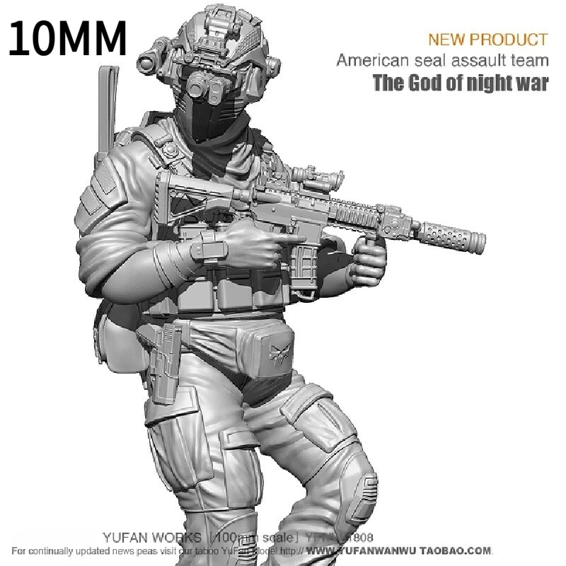 1/18 Modern US Special Assault Team, 5 Figures, Resin Model Figure Kit, Unassembled and Unpainted