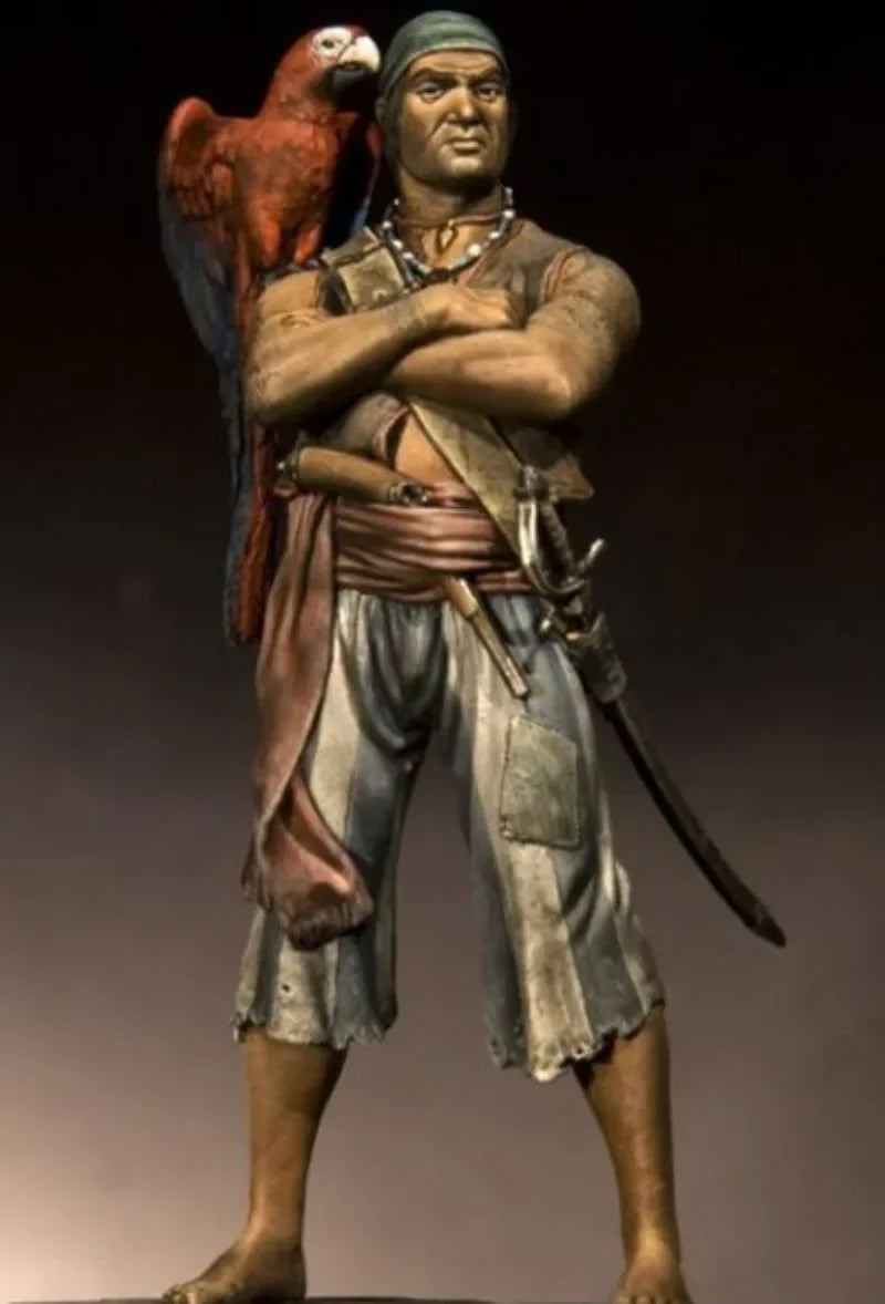 1/24 Pirate Captain, Resin Model Figure Kit, Historical Theme, Unassembled and Unpainted