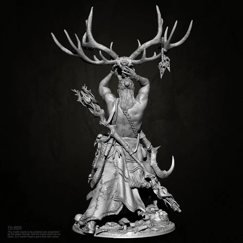 75mm Priest Totem, Resin Model Figure Kit, Fantasy Theme, Unassembled and Unpainted
