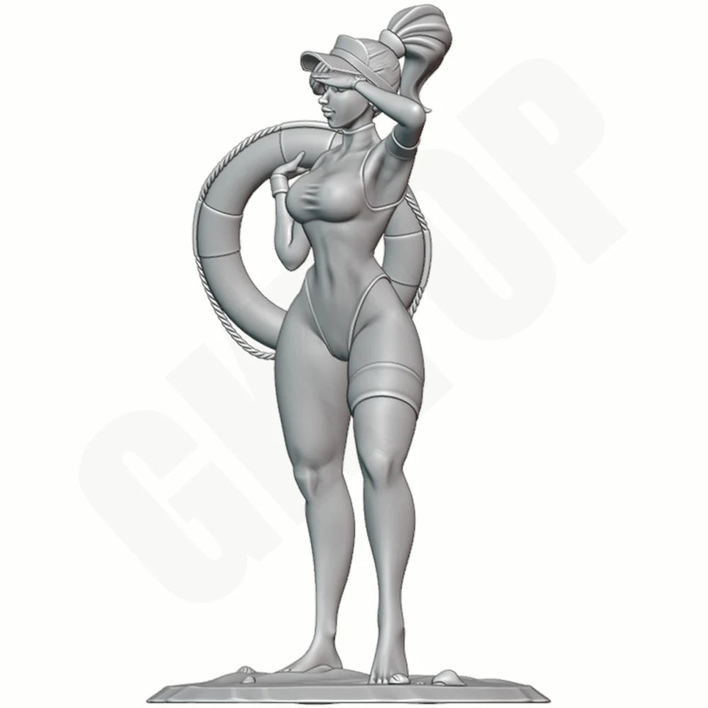 1/24 Modern Beach Lifeguard, Resin Model Figure Kit, Unassembled and Unpainted