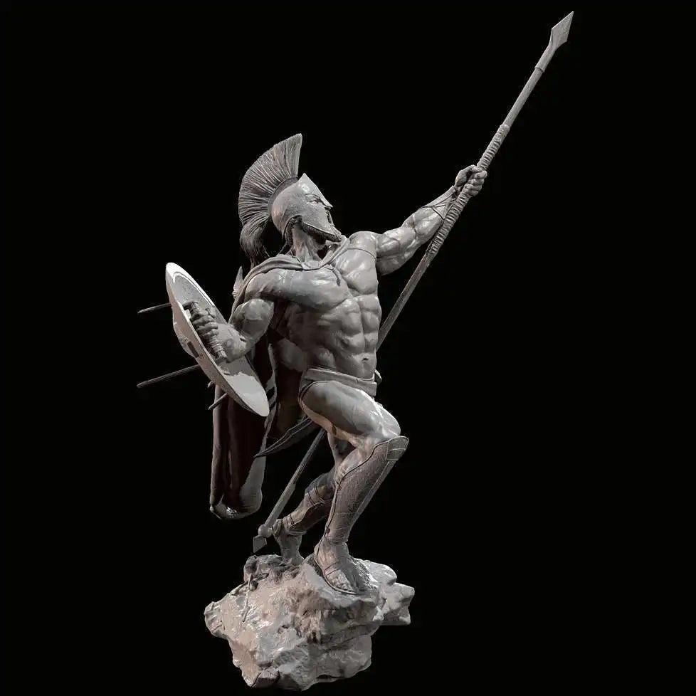 75mm Ancient Spartan, 3 Figures, Resin Model Figure Kit, Unassembled and Unpainted