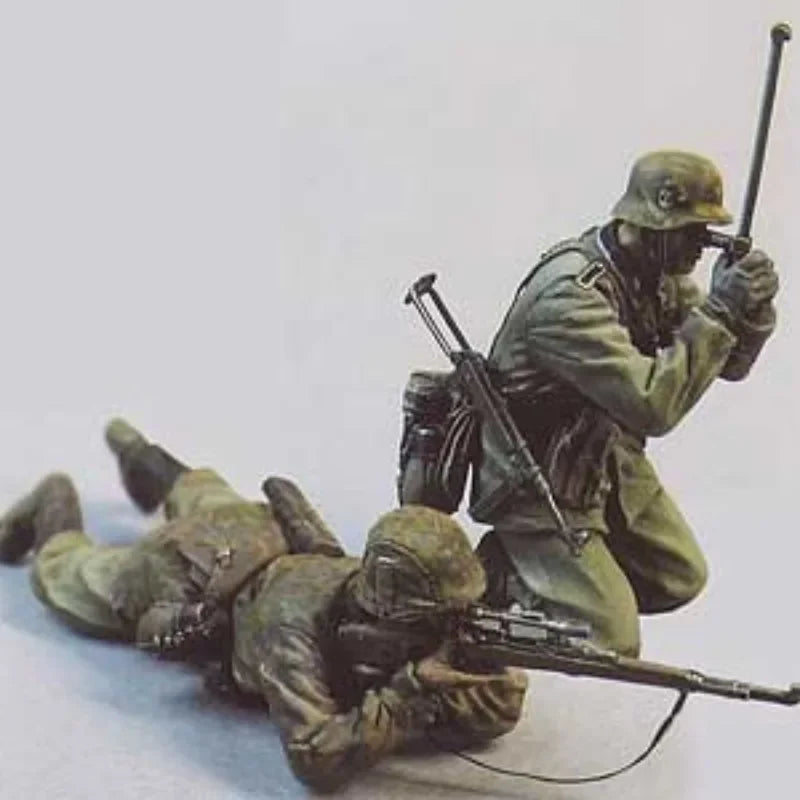 1/35 WWI Sniper Team, 2 Figures, Resin Model Figure Kit, Unassembled and Unpainted