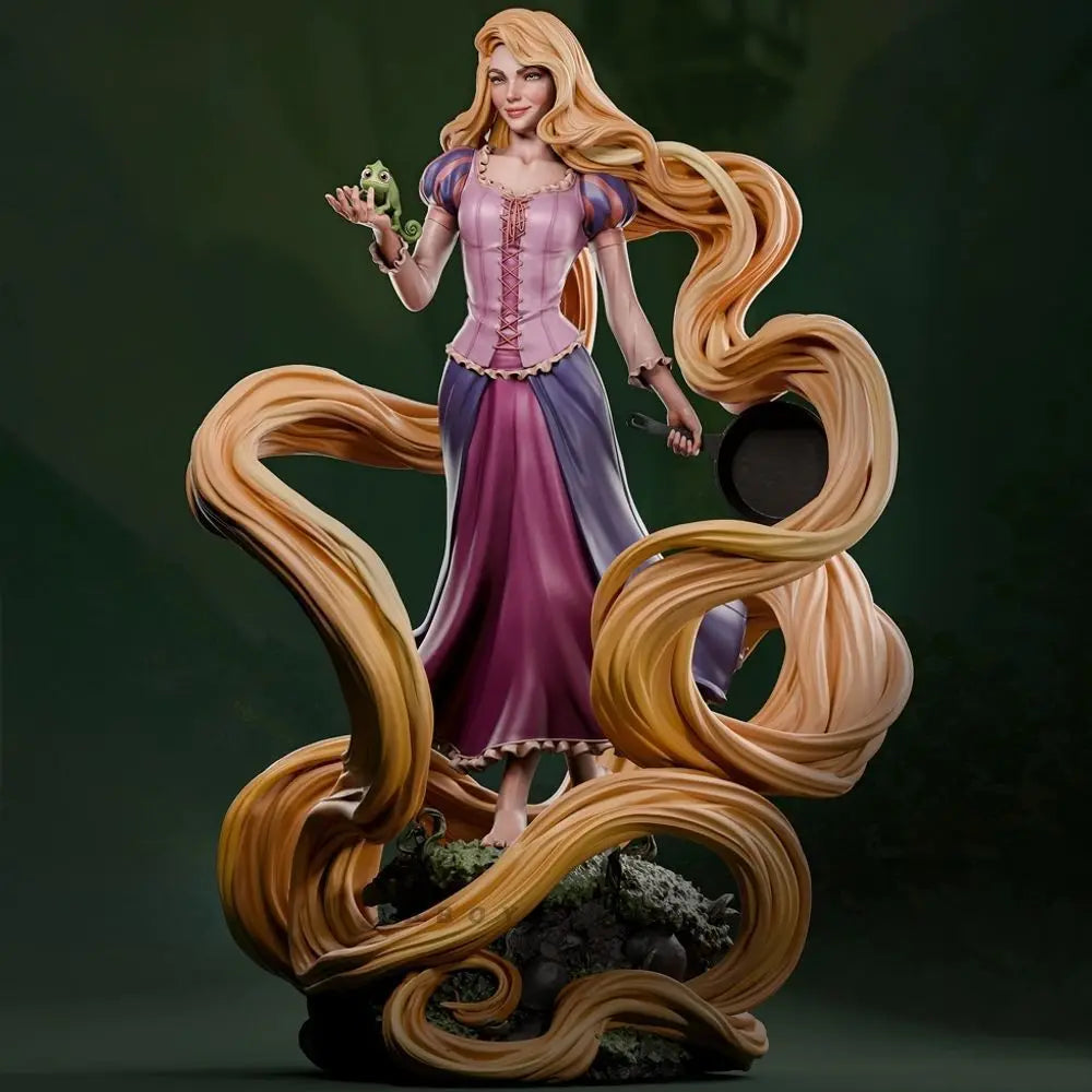 90mm Rapunzel, Resin Model Figure Kit, Fantasy Theme, Unassembled and Unpainted