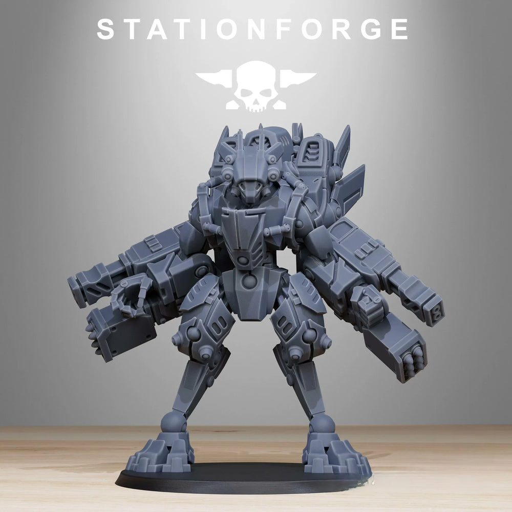 Armored Mecha Commander, Resin Model Figure Kit, Sci-Fi Theme, Unassembled and Unpainted