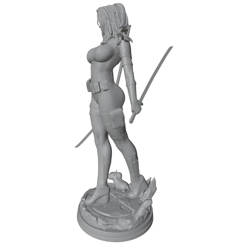 1/24 Modern Female Martial Artist, Resin Model Figure Kit, Unassembled and Unpainted