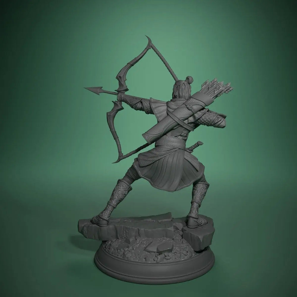 Elf Ranger, Resin Model Figure Kit, Fantasy Theme, Unassembled and Unpainted
