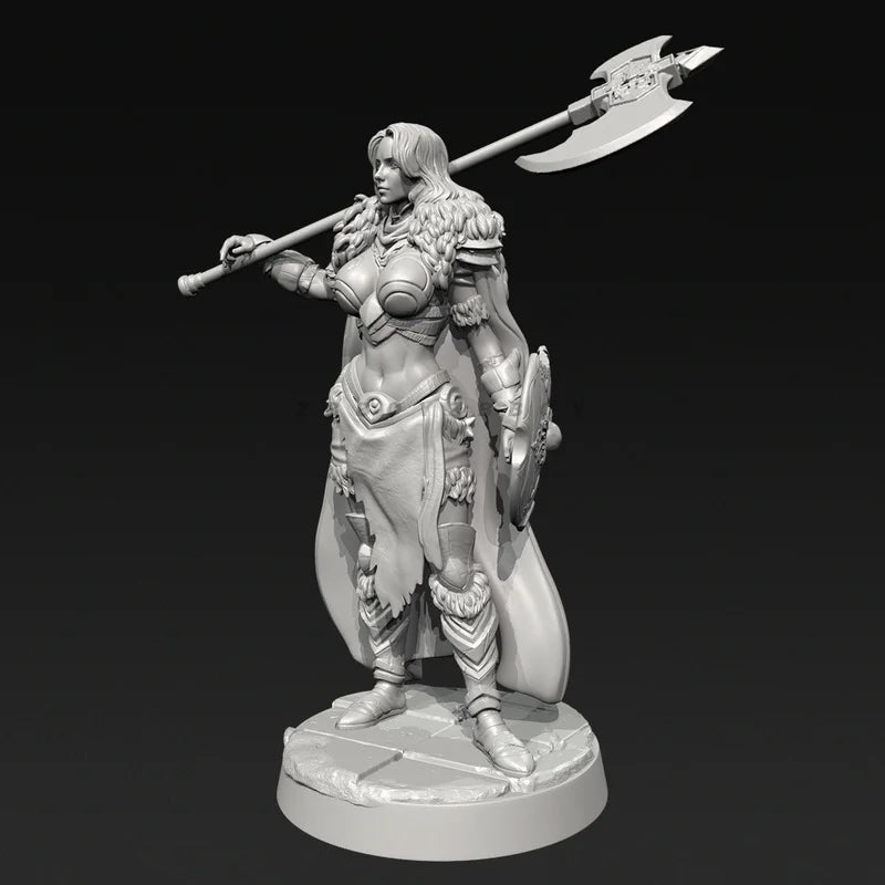 75mm Medieval Elven Warrior, Resin Model Figure Kit, Unassembled and Unpainted