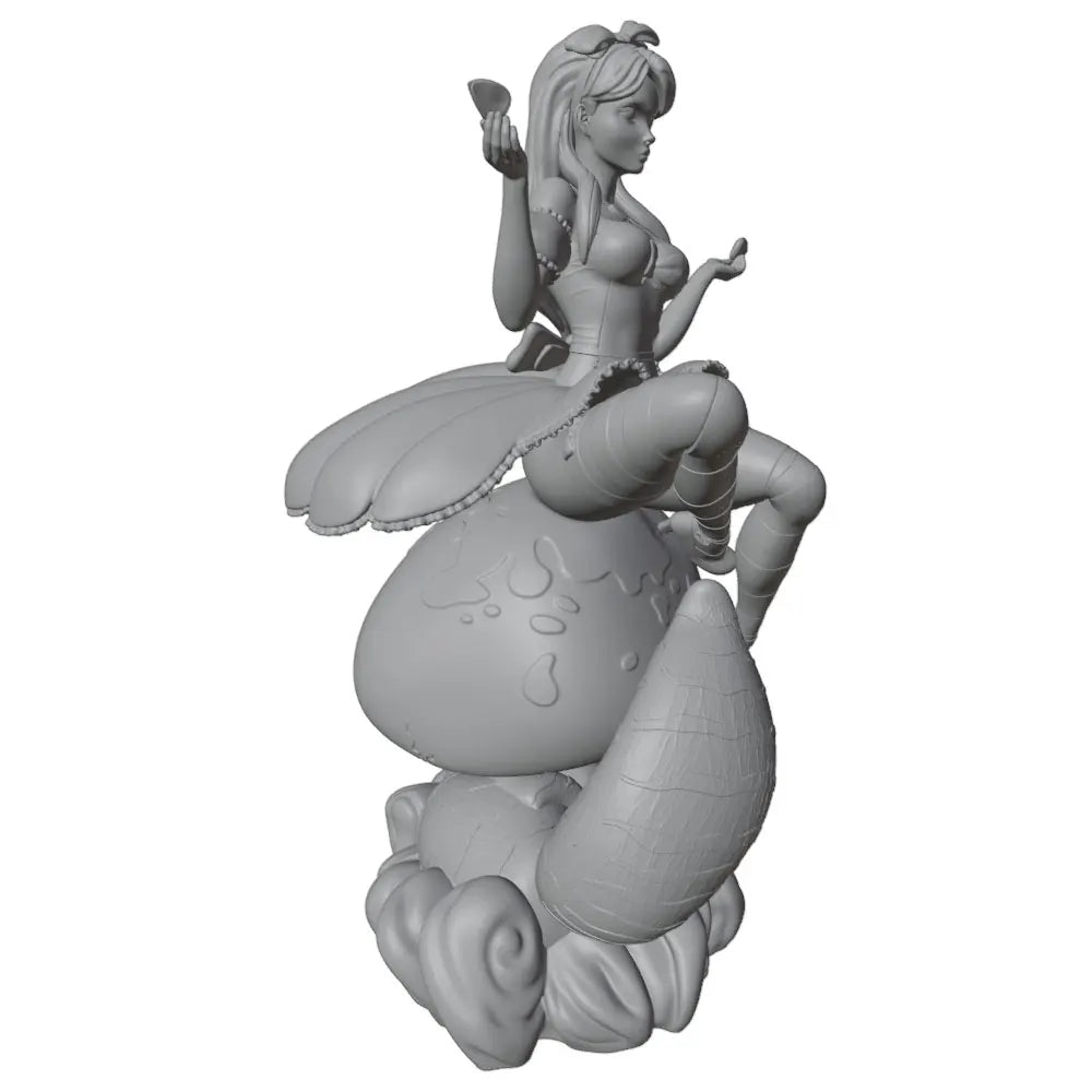 1/24 Four-Armed Fantasy Female on Cloud, Resin Model Figure Kit, Unassembled and Unpainted