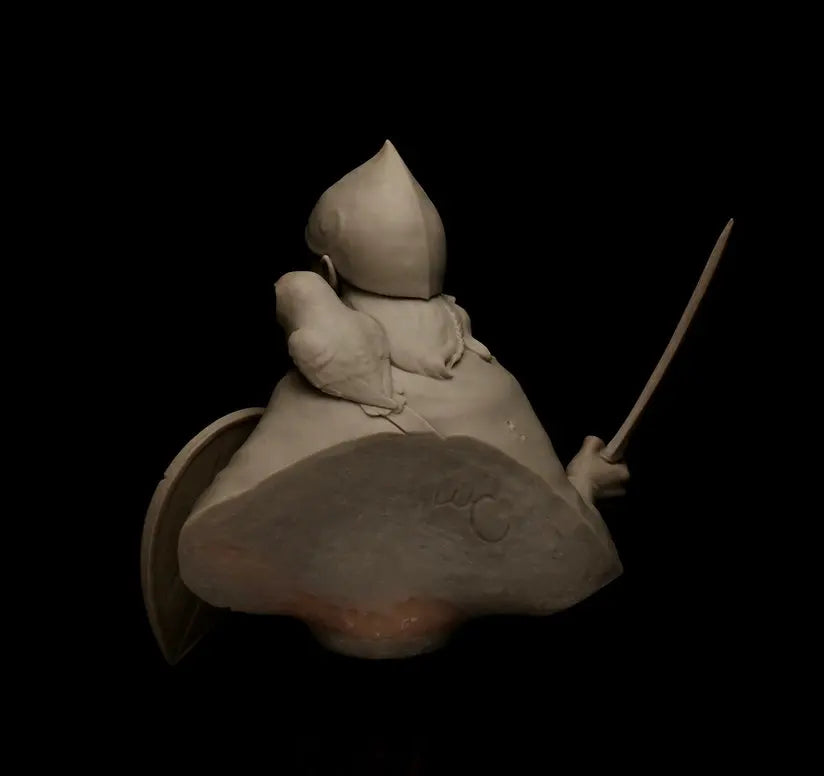 1/12 Medieval Warrior with Armor, Resin Model Bust Kit, Unassembled and Unpainted