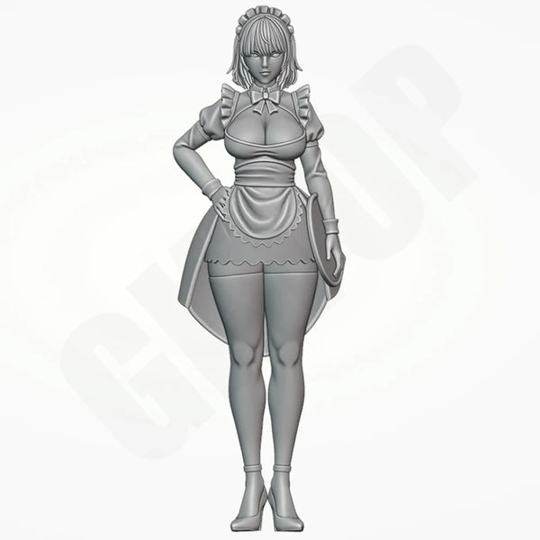 Maid Sister, Resin Model Figure Kit, Anime Theme, Unassembled and Unpainted