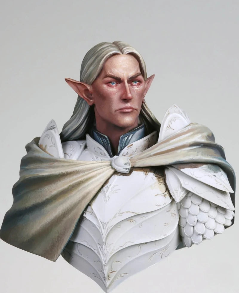 1/12 Medieval Elven Warrior, Resin Model Bust Kit, Unassembled and Unpainted