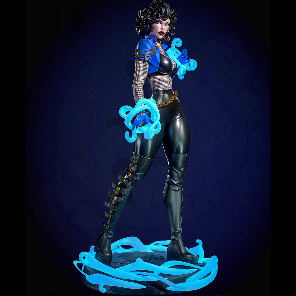 1/24 Dark Magic Warrior, Resin Model Figure Kit, Fantasy Theme, Unassembled and Unpainted