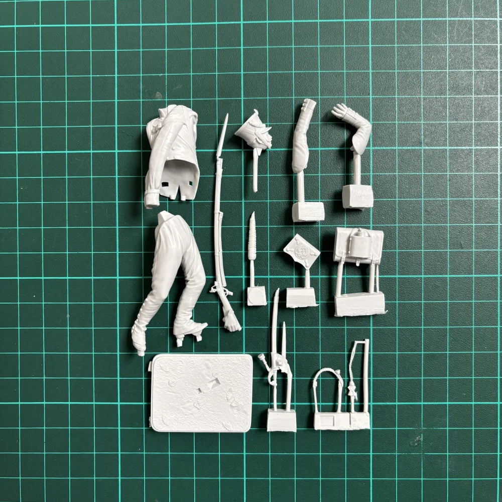 75mm Napoleonic Russian Preobrazhensky Guards, Resin Model Figure Kit, Unassembled and Unpainted