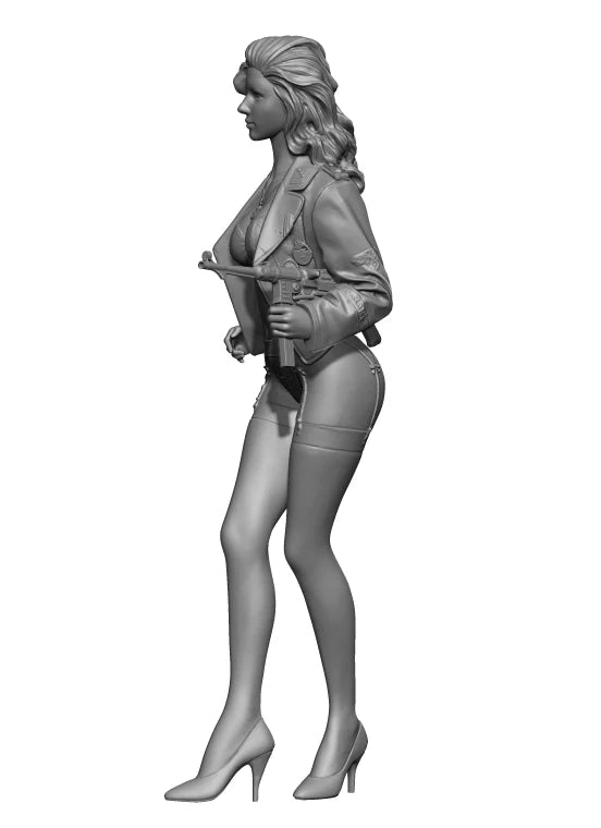 1/35 Modern Female Spy, Resin Model Figure Kit, Unassembled and Unpainted