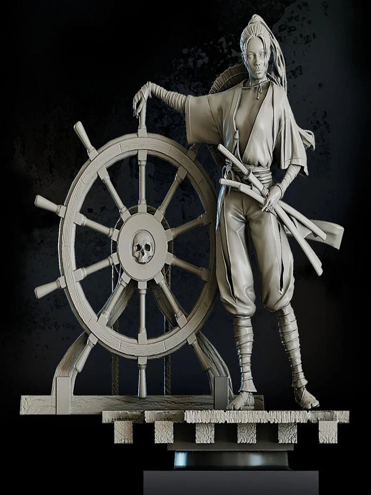 1/24 Ancient Maritime Warrior, Resin Model Figure Kit, Unassembled and Unpainted