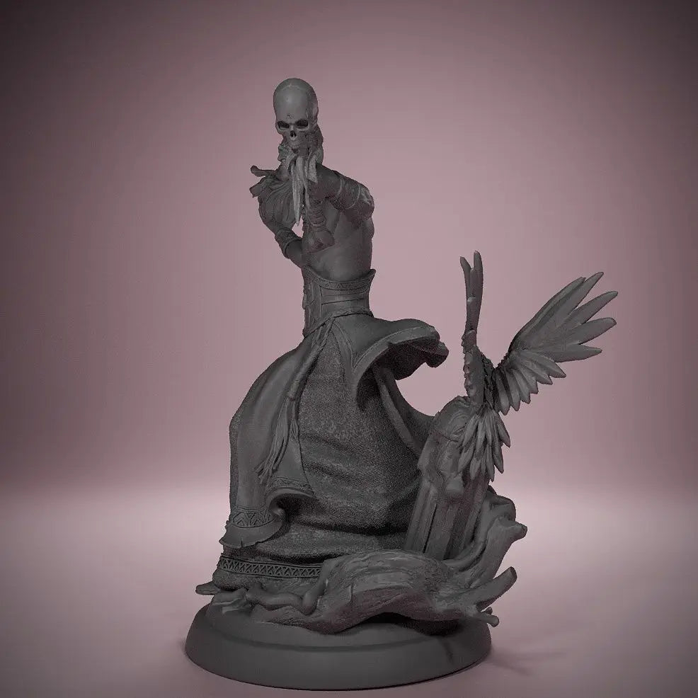 70mm Dark Fantasy Warrior, Resin Model Figure Kit, Fantasy Theme, Unassembled and Unpainted