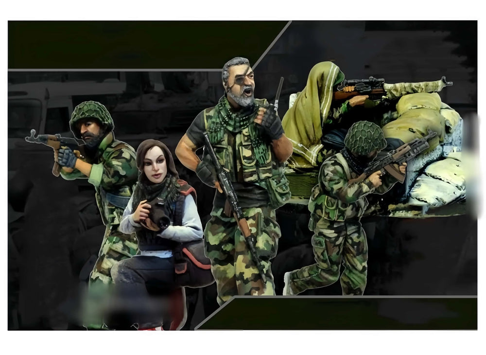 1/35 Modern Mercenary Operatives, 5 Figures, Resin Model Figure Kit, Unassembled and Unpainted