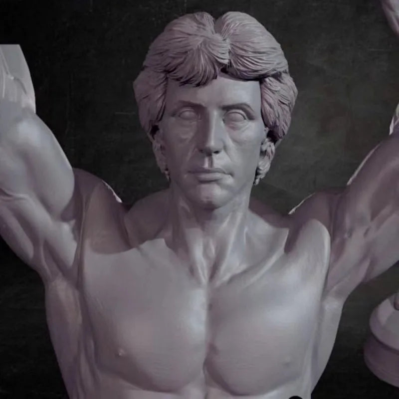 1/24 Modern Rocky Balboa, Resin Model Figure Kit, Unassembled and Unpainted