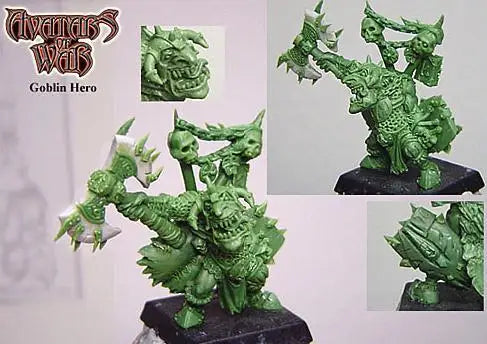 28mm Medieval Goblin Warriors, 4 Figures, Resin Model Figure Kit, Unassembled and Unpainted