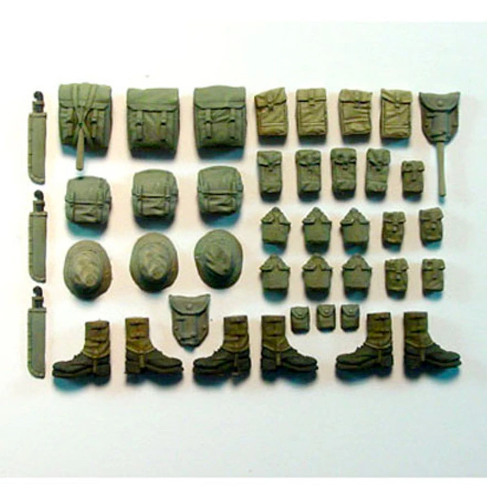 1/35 Vietnam War Tactical Infantry Team with Body Armor, 2 Figures, Resin Model Figure Kit, Unassembled and Unpainted