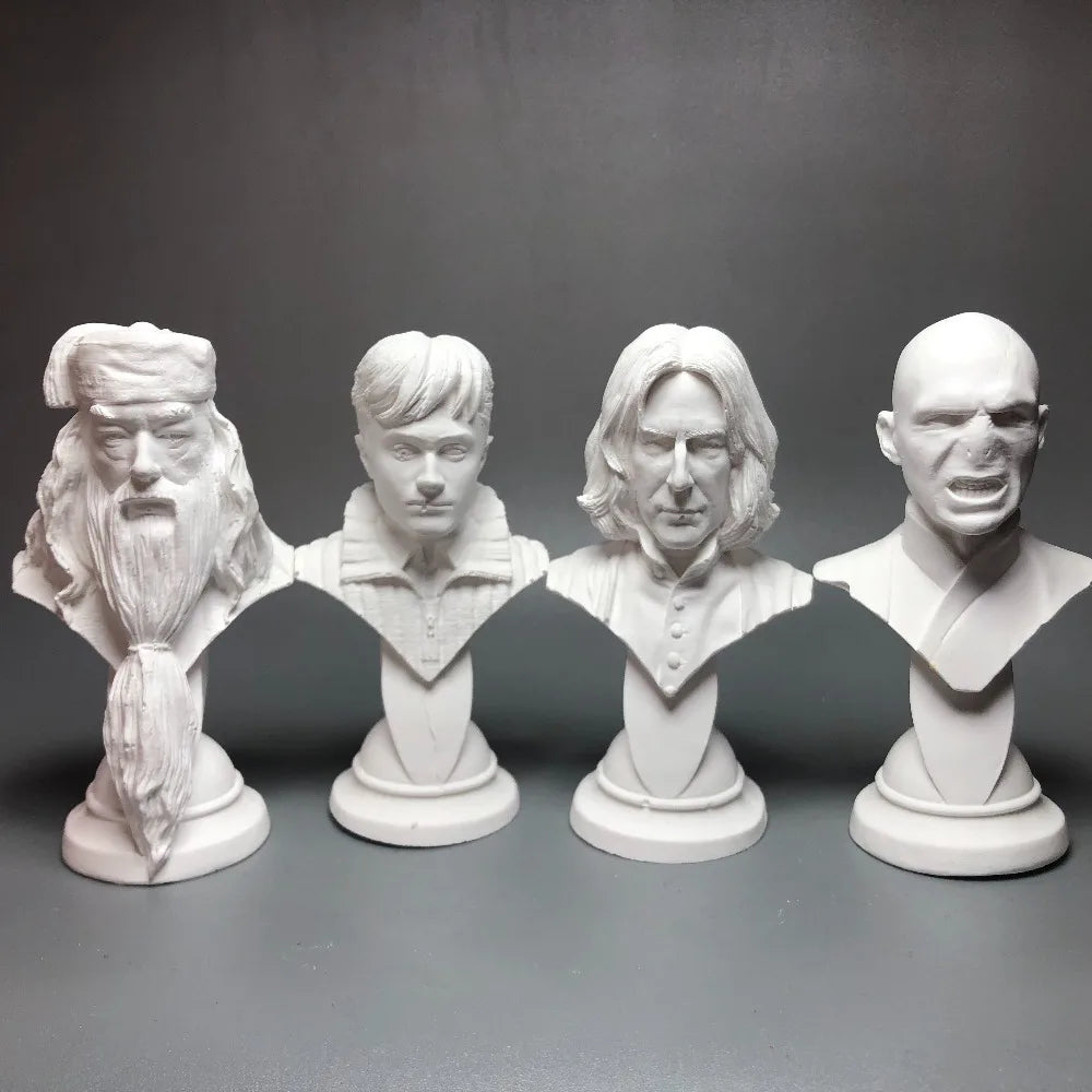Portrait Character Busts, 12 Figures, Resin Model Bust Kit, Historical Theme, Unassembled and Unpainted