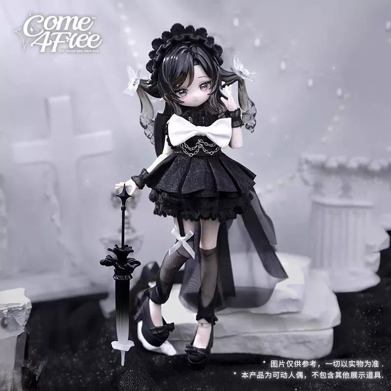 1/12 Ocean Gem BJD Collectible Doll, Resin Model Figure Kit, Anime Theme, Unassembled and Unpainted