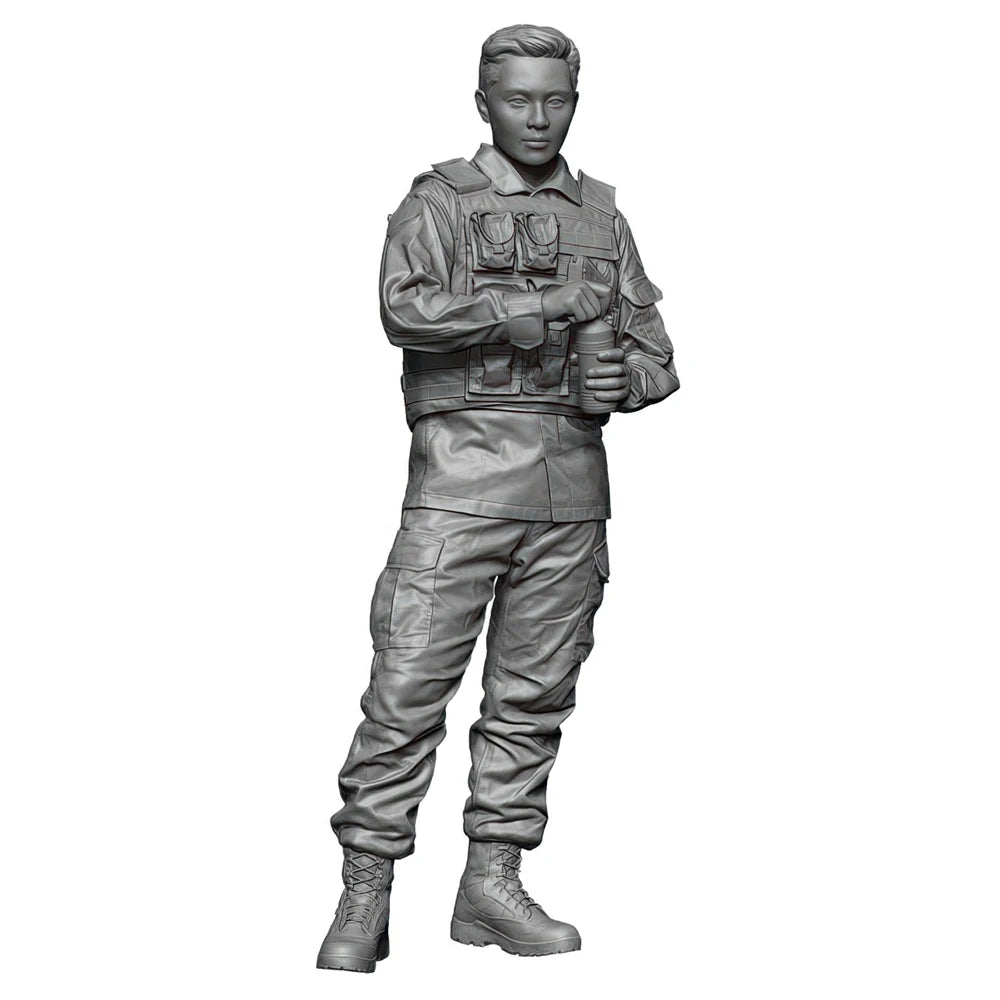1/35 Modern Tactical Squad with Chest Rigs, 3 Figures, Resin Model Figure Kit, Unassembled and Unpainted