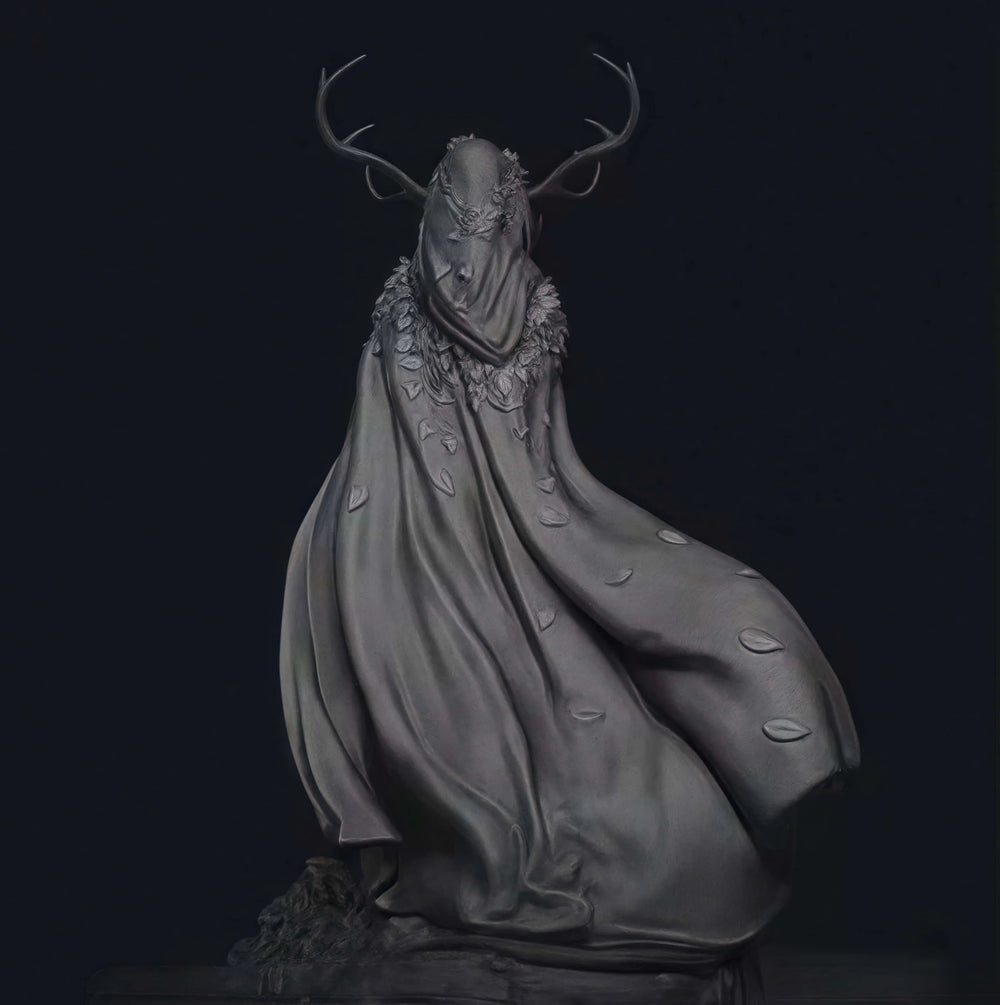 1/24 Demon Deer-Girl Satyr, Resin Model Figure Kit, Fantasy Theme, Unassembled and Unpainted