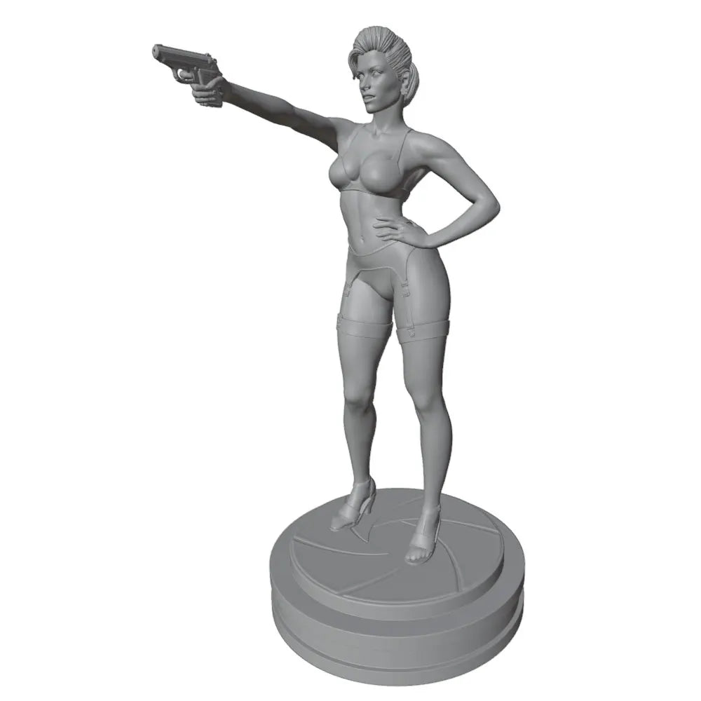 75mm Pinup, Resin Model Figure Kit, Unassembled and Unpainted