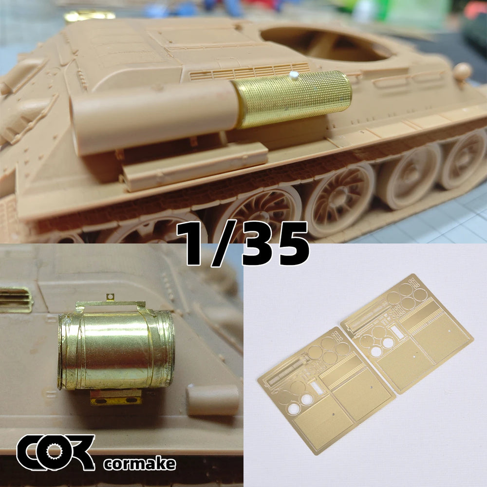 1/35 Cold War Tank Photo-Etch Parts, Resin Model Accessory Kit, Unpainted